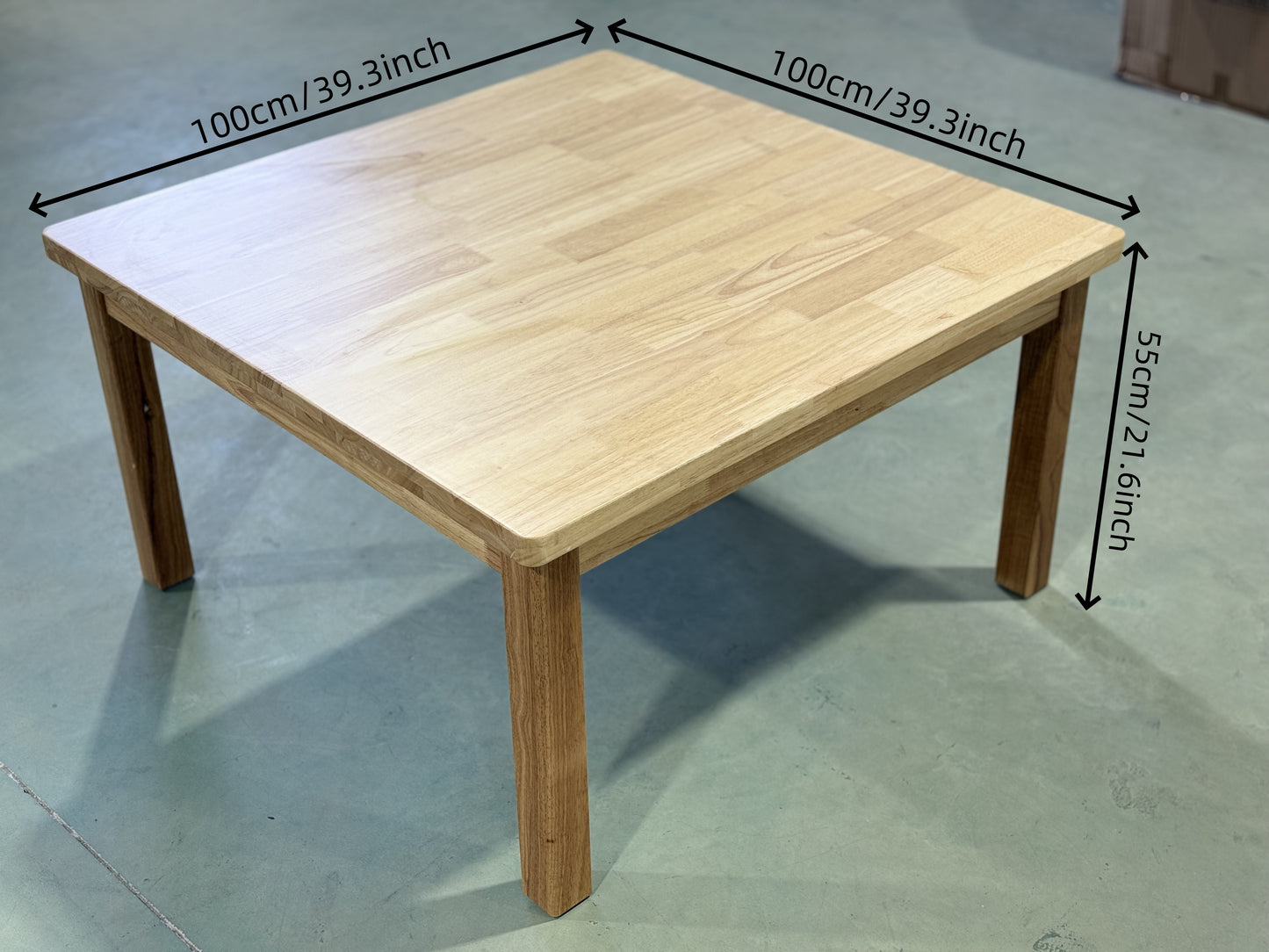 Round Wooden Kids Table, 60 cm Diameter (Square)