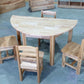 woJKod Semicircular combinable Rubber wood tables for Kid’s,Children Study Desk,Toddler Furniture for Nursery, Kindergarten,Playroom,Classroom,Kid’s Room(Round)