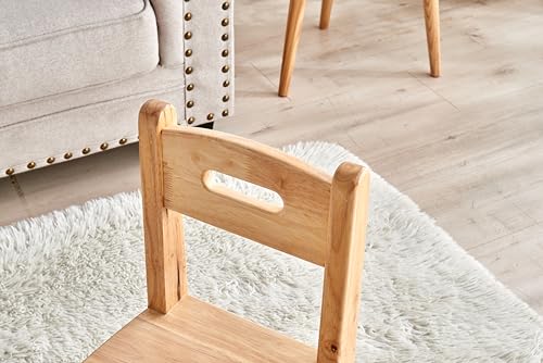 Rubber Wood Solid Wood Children Chair for Kids, Kindgarten and Kids' Home Furniture-Team Set（4pcs）