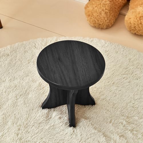 Rubberwood Toddler and Kids Standing Stool, Round