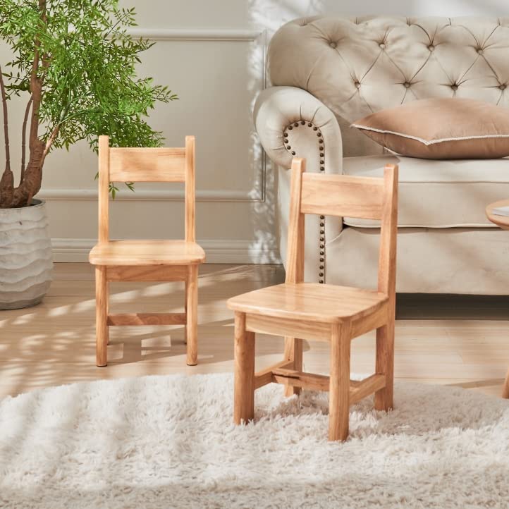 Rubber Wood Solid Wood Children Chair for Kids, Kindgarten and Kids' Home Furniture-Team Set（4pcs）