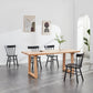 6-8 People 6FT Ash Wood Table Rectangular, Kitchen Dining Table, Modern Conference Desk Table for Office-Plain