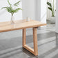 6-8 People 6FT Ash Wood Table Rectangular, Kitchen Dining Table, Modern Conference Desk Table for Office-Plain