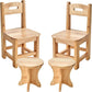 Rubber Wood Solid Wood Children Chair for Kids, Kindgarten and Kids' Home Furniture-Team Set（4pcs）