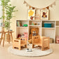 Rubber Wood Solid Wood Children Chair for Kids, Kindgarten and Kids' Home Furniture-Set