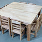 Round Wooden Kids Table, 60 cm Diameter (Square)
