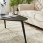 Solid Wood Table Desk, Coffee Table End Table Round for Kitchen Dining Room, Living Room, Bedroom and Restaurant, 4 Legs Removable