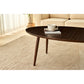 Ash Wood Brown Dining Table 4legs has Great Support Oval Dining Room Table Sturdiness Ease of Assembly