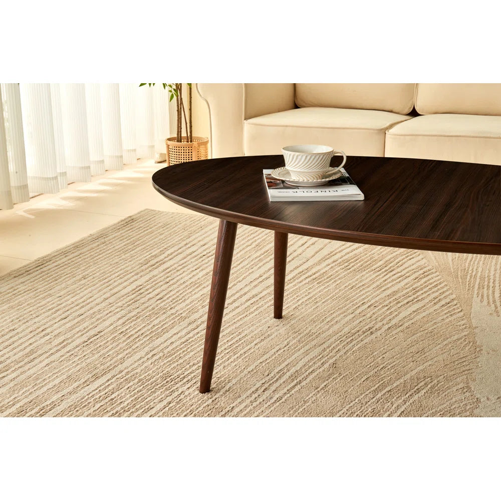 Ash Wood Brown Dining Table 4legs has Great Support Oval Dining Room Table Sturdiness Ease of Assembly