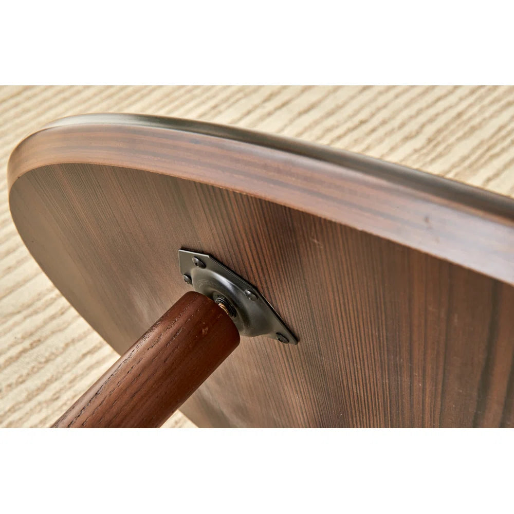 Ash Wood Brown Dining Table 4legs has Great Support Oval Dining Room Table Sturdiness Ease of Assembly