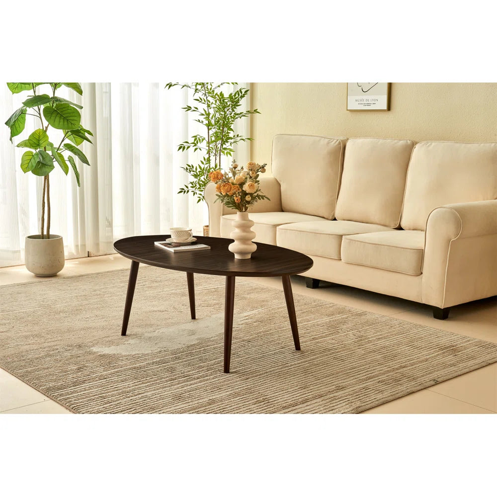 Ash Wood Brown Dining Table 4legs has Great Support Oval Dining Room Table Sturdiness Ease of Assembly