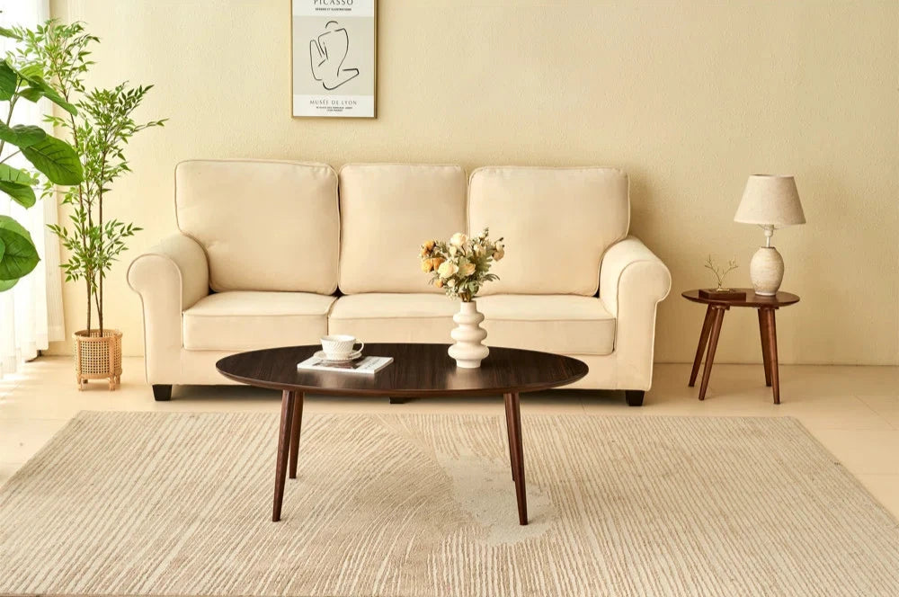 Ash Wood Brown Dining Table 4legs has Great Support Oval Dining Room Table Sturdiness Ease of Assembly