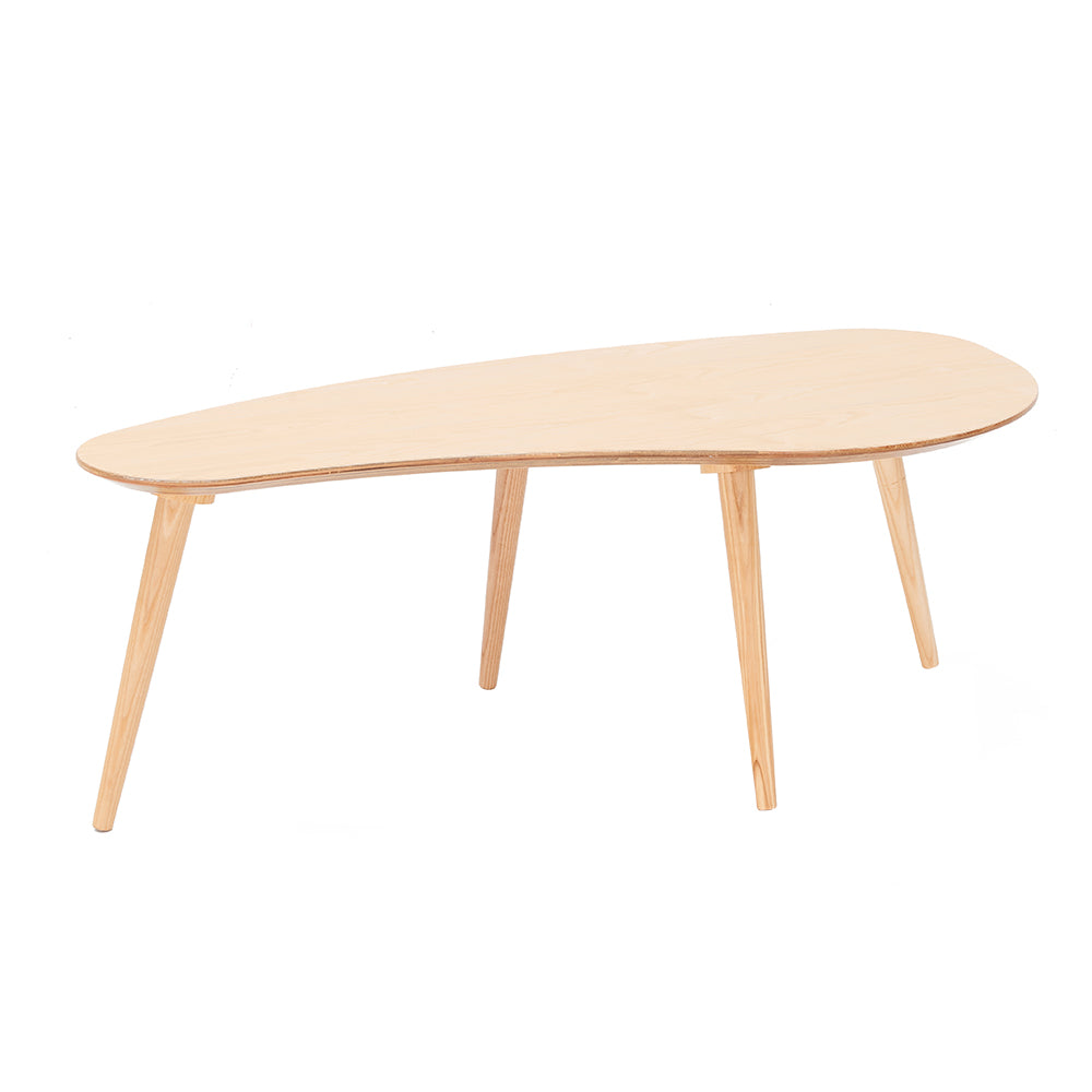 Solid Wood Table Desk, Coffee Table End Table Round for Kitchen Dining Room, Living Room, Bedroom and Restaurant, 4 Legs Removable