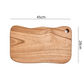 woJKod JK2410 Wooden Cutting Board,100% Natural Camphor Wood,One Piece Cutting Boards,Chopping,Serving Board,Durable & Hard Wearing,for Meat, Cheese, Bread, Vegetables & Fruits(45cm x 28cm x 3cm)