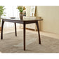Ash Wood Brown Dining Table 4legs has Great Support Rectangular Dining Room Table Sturdiness Ease of Assembly