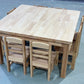 Round Wooden Kids Table, 60 cm Diameter (Square)